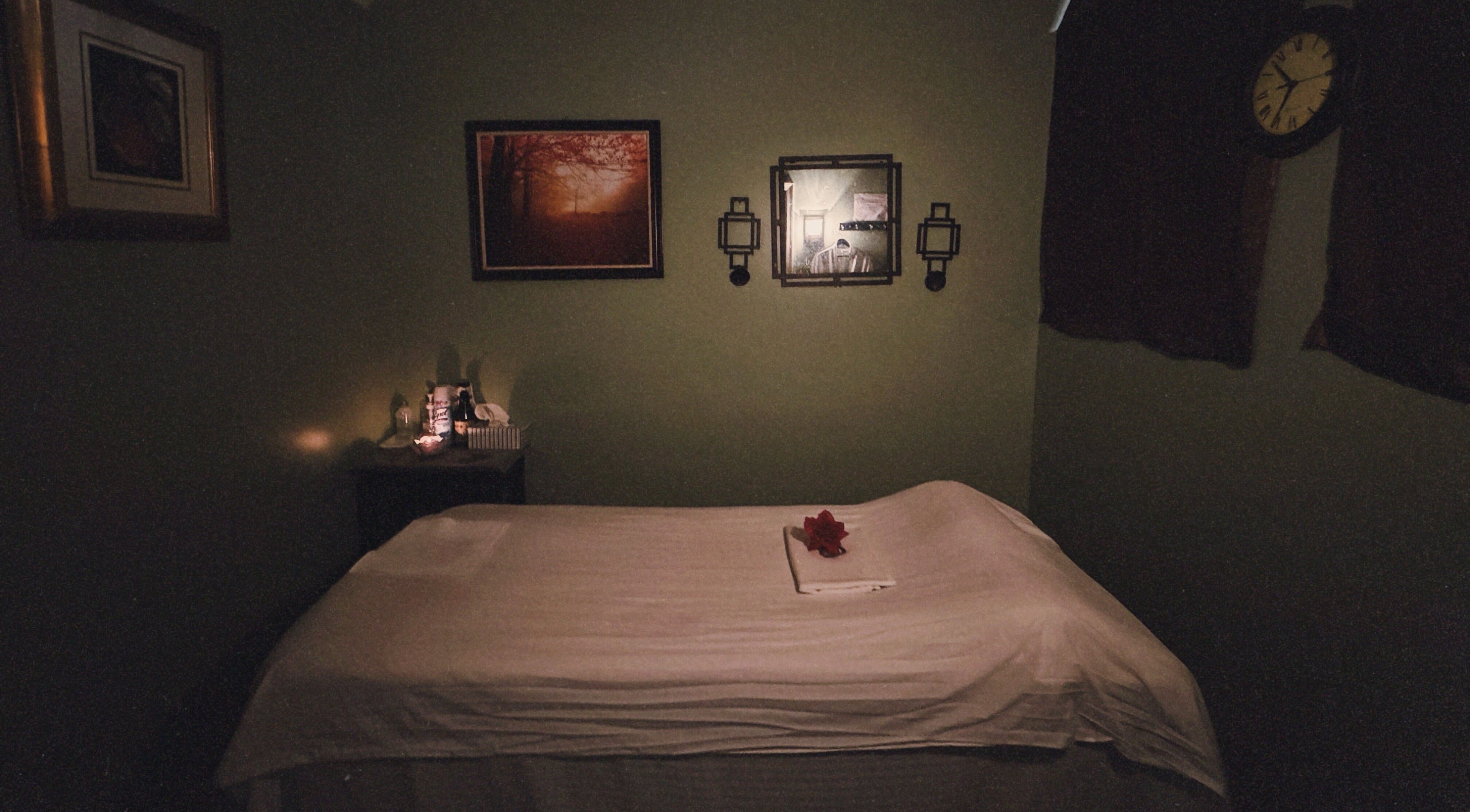 Cozy massage room at Asian Massage, Chesapeake, Virginia, US featuring a relaxing ambiance.
