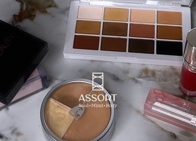 Makeup selection at Assort Spa & Beauty Salon in Muscat, Muscat Governorate, OM, showcasing diverse beauty products.
