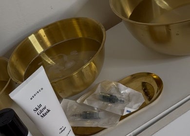 Luxurious beauty products at Serene Aesthetic Clinic, Poole, England, GB, showcase elegance and care.