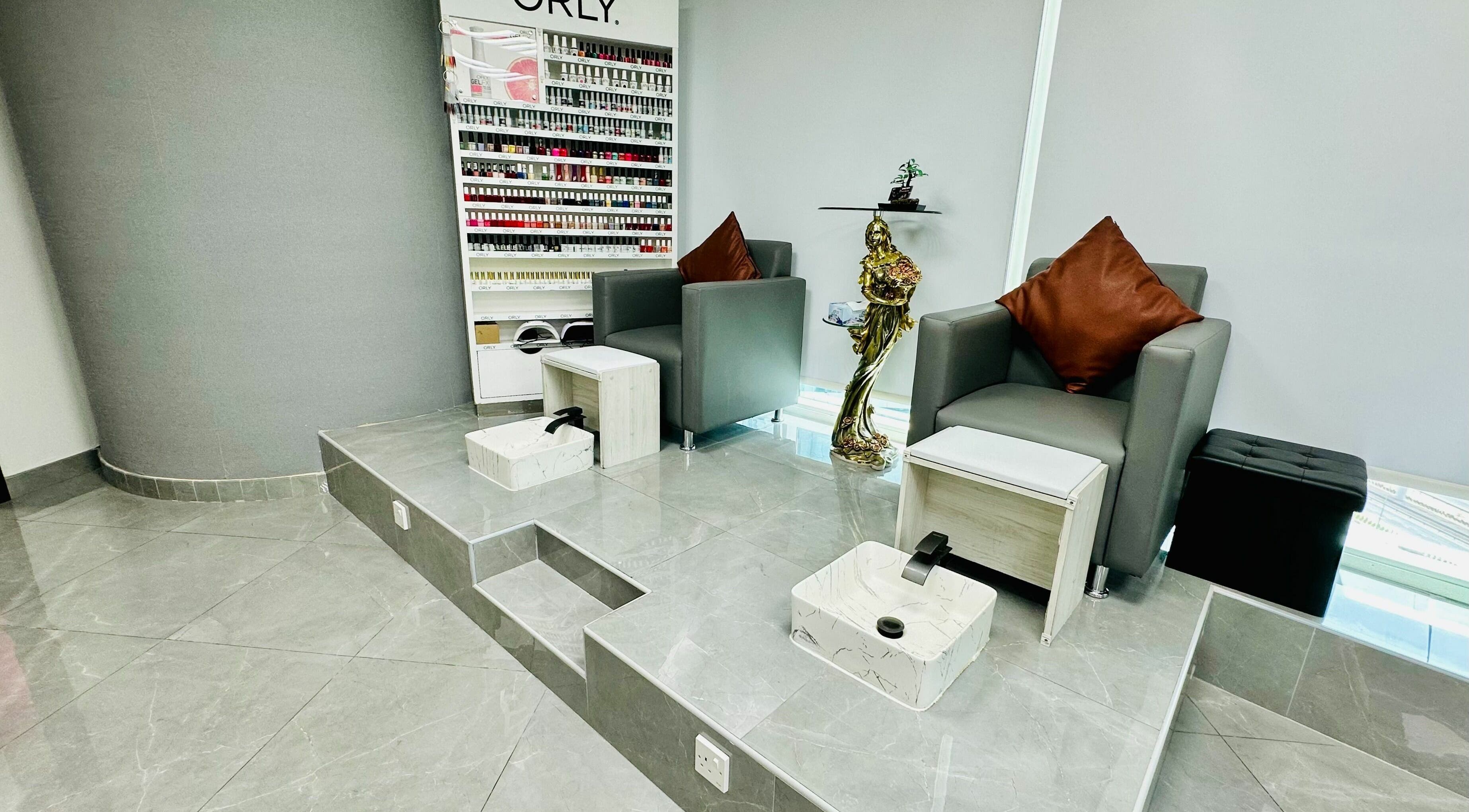 Elegant pedicure chairs at Ultimo Capelli Beauty Centre DMCC, Dubai, Dubai, AE. Perfect for a relaxing experience.
