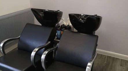 Wash stations at House of Hair, Nottingham, England, GB offering a sleek and comfortable hair care experience.