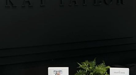 Elegant reception area at Killer Nails by Ness, Modesto, California, US with modern decor and subtle lighting.