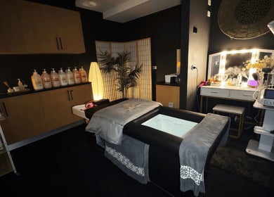 Mandala Holistic Wellness, a serene treatment room in Melbourne, Victoria, AU, showcasing relaxation and elegance.