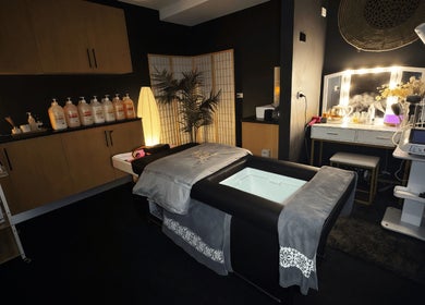 Luxurious treatment room at Mandala Holistic Wellness and Mandala Aesthetics, Melbourne, Victoria, AU.