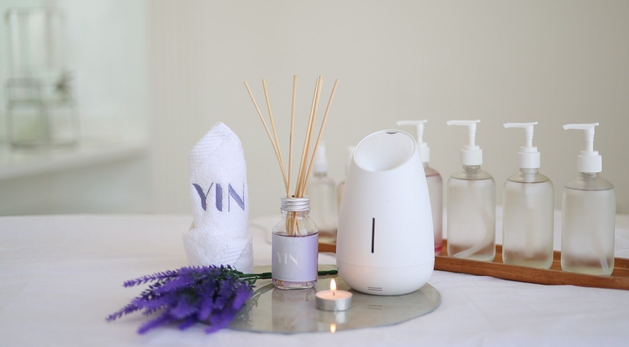 Relaxing aromatherapy setup at In-Home Service Women I خدمات منزلية للنساء, Riyadh, Riyadh Province, SA.