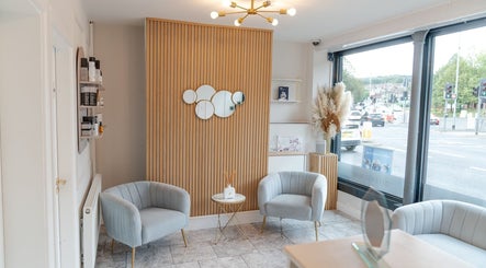 Elegant waiting area with plush chairs at Be You Leeds, Leeds, England, GB for a peaceful experience.
