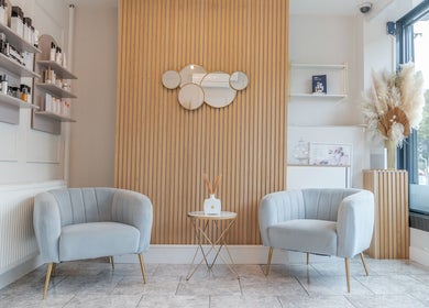 Stylish seating area at Be You Leeds, Leeds, England, GB showcasing modern decor and cozy ambiance.