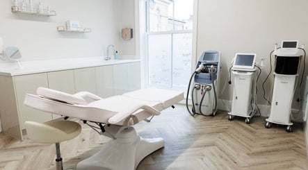 Modern treatment room at Be You Wetherby, Wetherby, England, GB showcasing state-of-the-art beauty equipment.