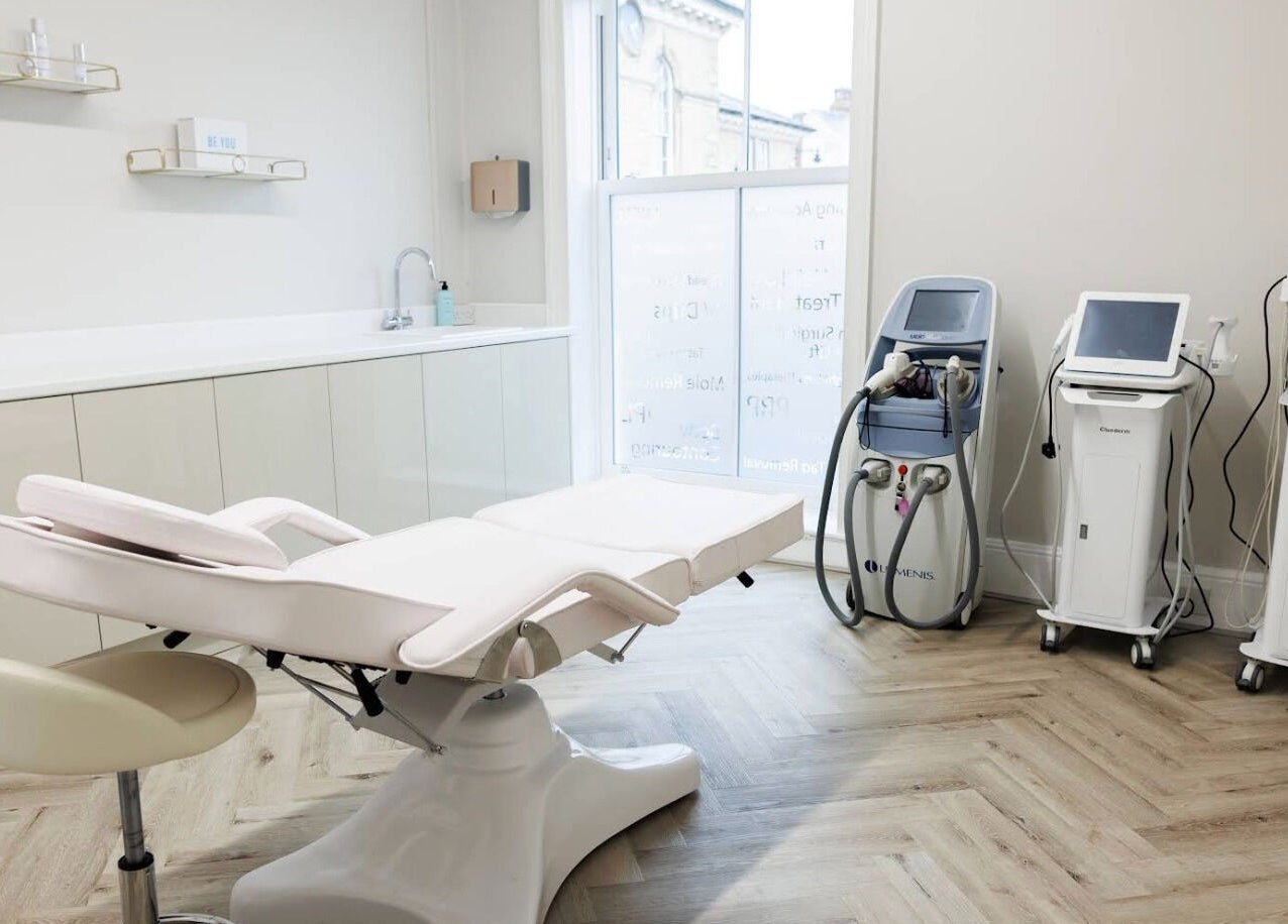 Modern treatment room at Be You Wetherby, featuring state-of-the-art equipment in Wetherby, England, GB.