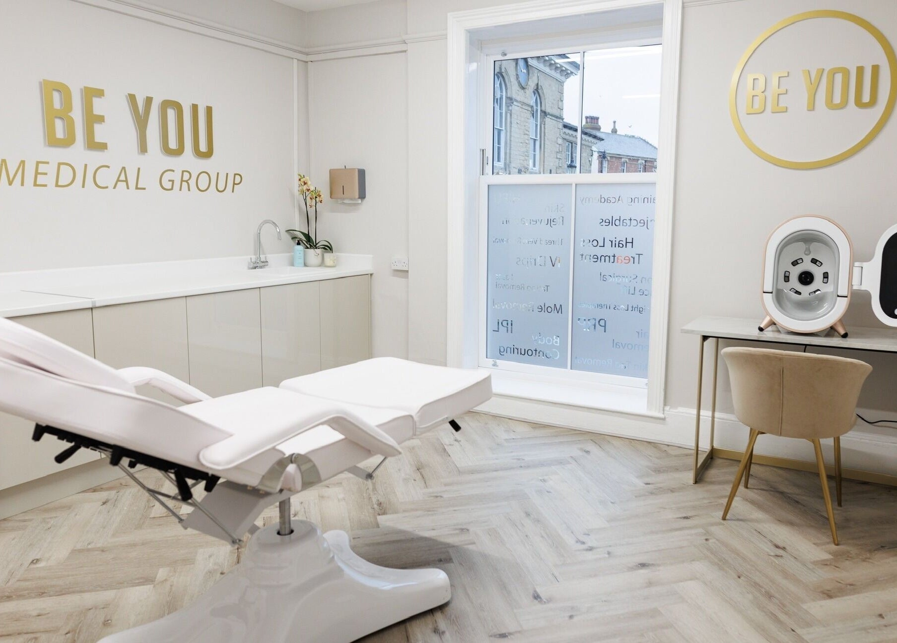 Elegant treatment room at Be You Wetherby, Wetherby, England, GB, featuring a comfortable treatment chair.