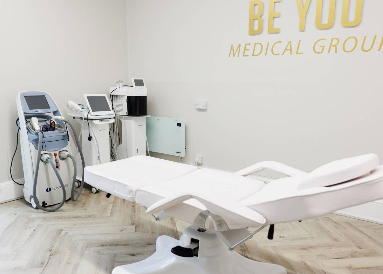 Modern treatment room at Be You Wetherby, Wetherby, England, GB featuring advanced equipment and comfortable aesthetics.