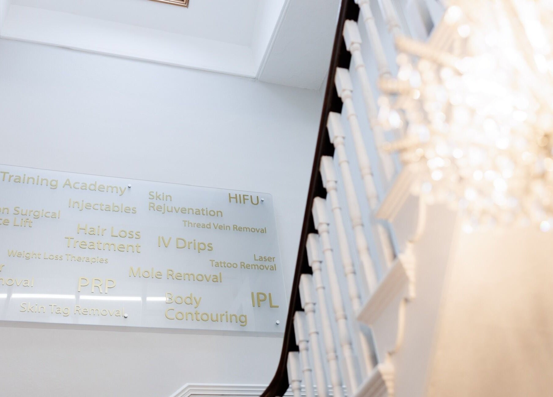 Chic interior staircase at Be You Wetherby, featuring service offerings in Wetherby, England, GB.