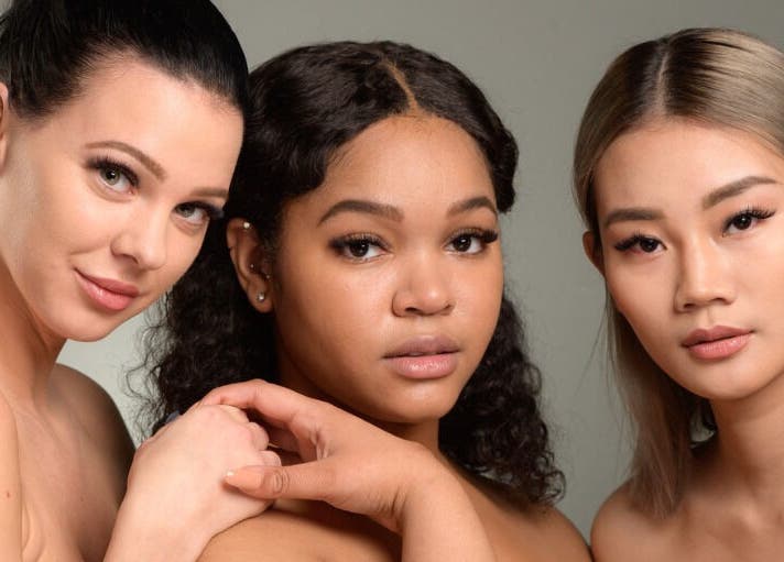 Three women with elegant lashes from Elite Lashes USA Alamo Ranch, San Antonio, Texas, US.