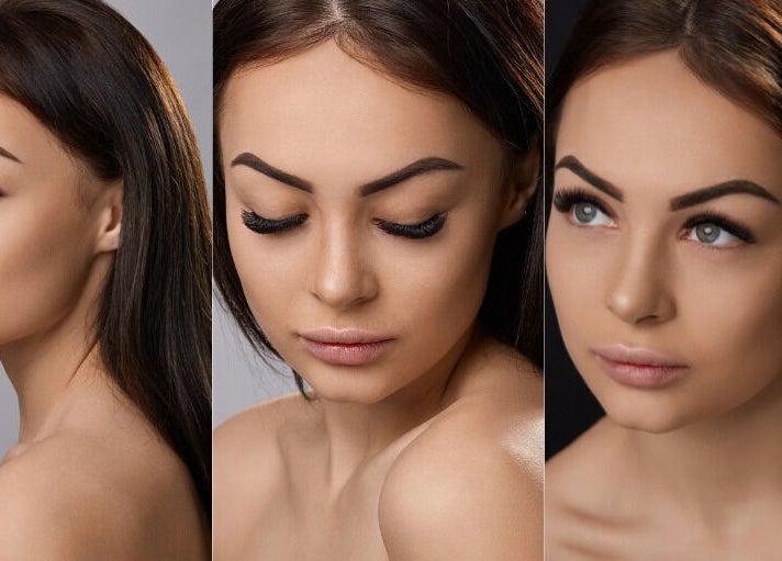 Three portraits showcasing stunning eyelash extensions at Elite Lashes USA Alamo Ranch, San Antonio, Texas, US.