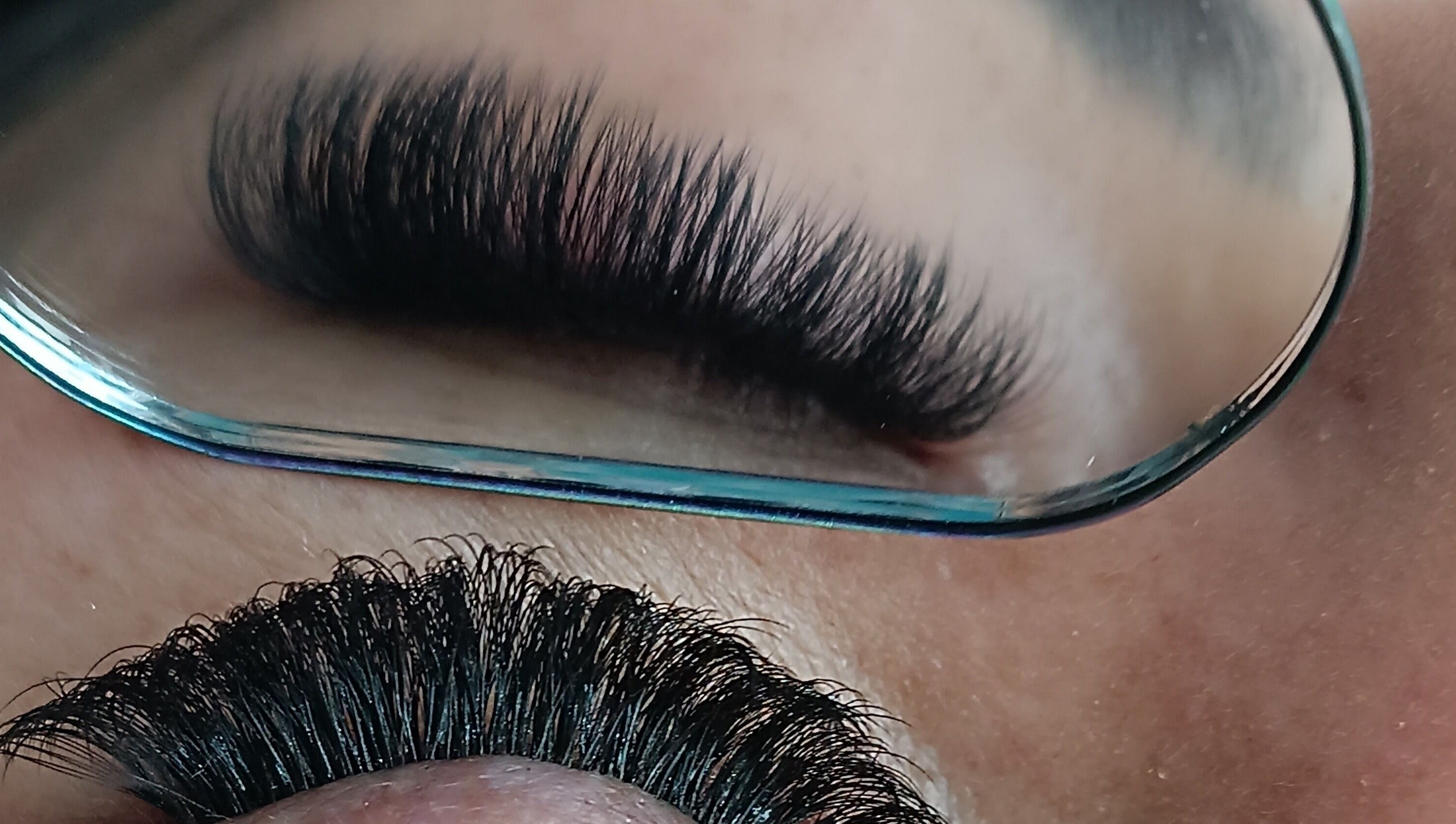 Close-up of elegant eyelashes at KA Aesthetics, Sandton, Gauteng, ZA, showcasing expert beauty treatment.