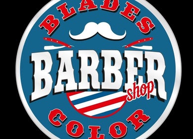 Logo de BladesColor Reus en Reus, Catalunya, ES. Diseño profesional de barbería.