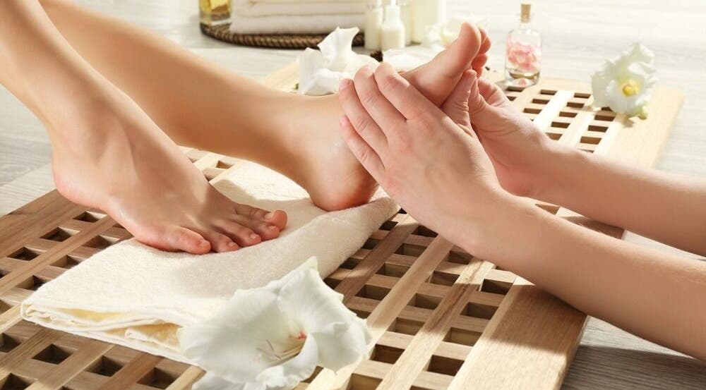 Foot massage at Spring Leaf Spa in North Bethesda, Maryland, US, ensuring ultimate relaxation and care.