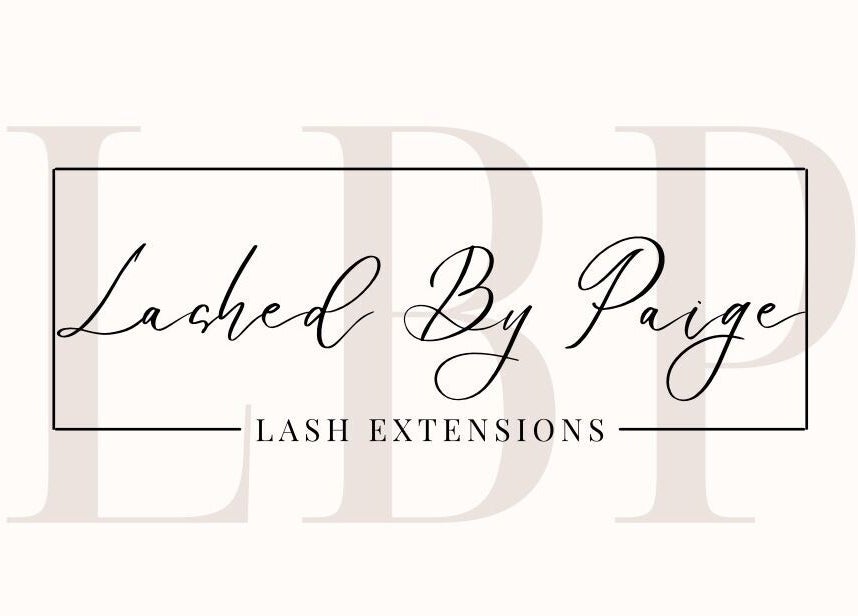 Lashed By Paige logo featuring elegant script in Davoren Park, South Australia, AU.