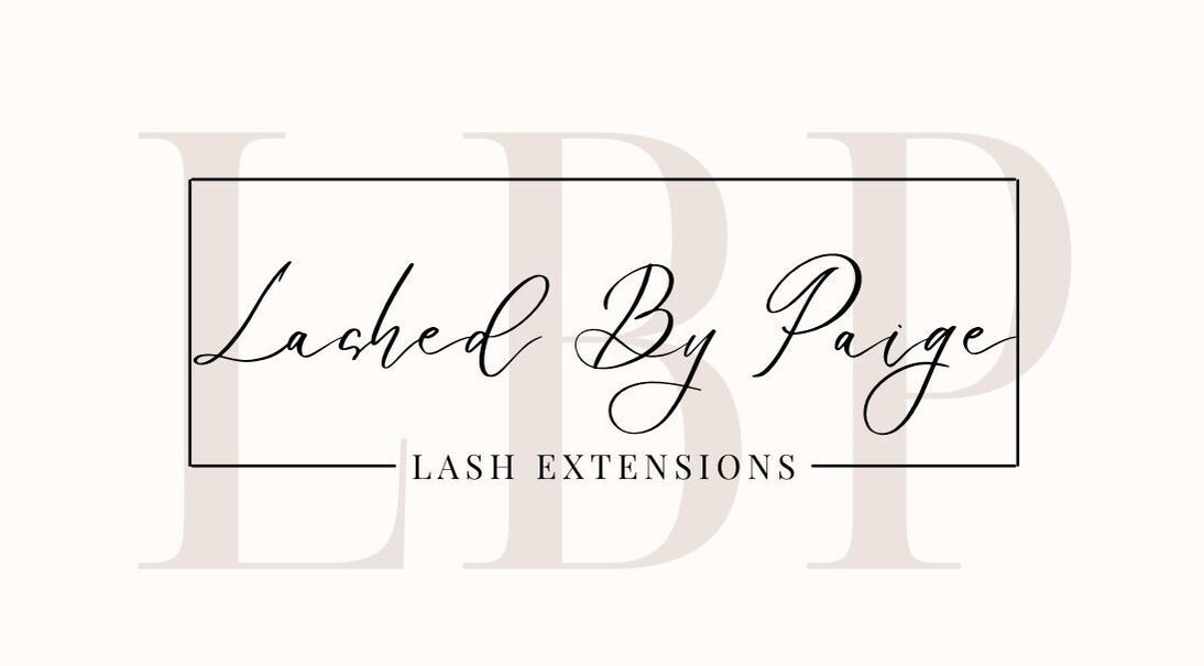 Lashed By Paige logo featuring elegant script in Davoren Park, South Australia, AU.