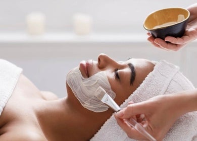 Relaxing facial treatment at Pretty Smooth Beauty in Burham, England, GB.