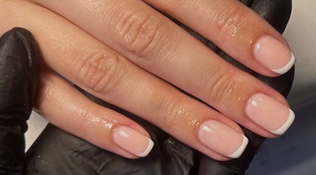 Elegant French manicure at Nails by Molly in Falkirk, Scotland, GB.