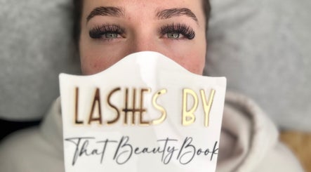 Close-up of lash extensions at That Beauty Book, Nottingham, England, GB.