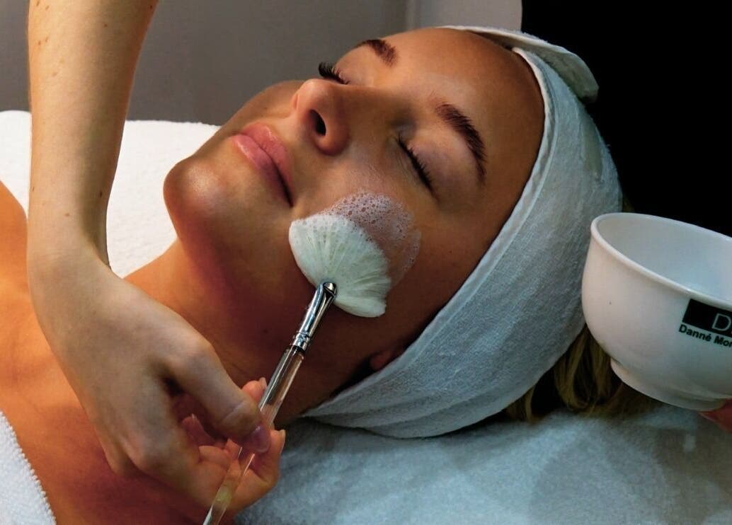 Relaxing facial treatment at Flawless Beauty Newport, Queensland, AU, highlighting expert skincare techniques.