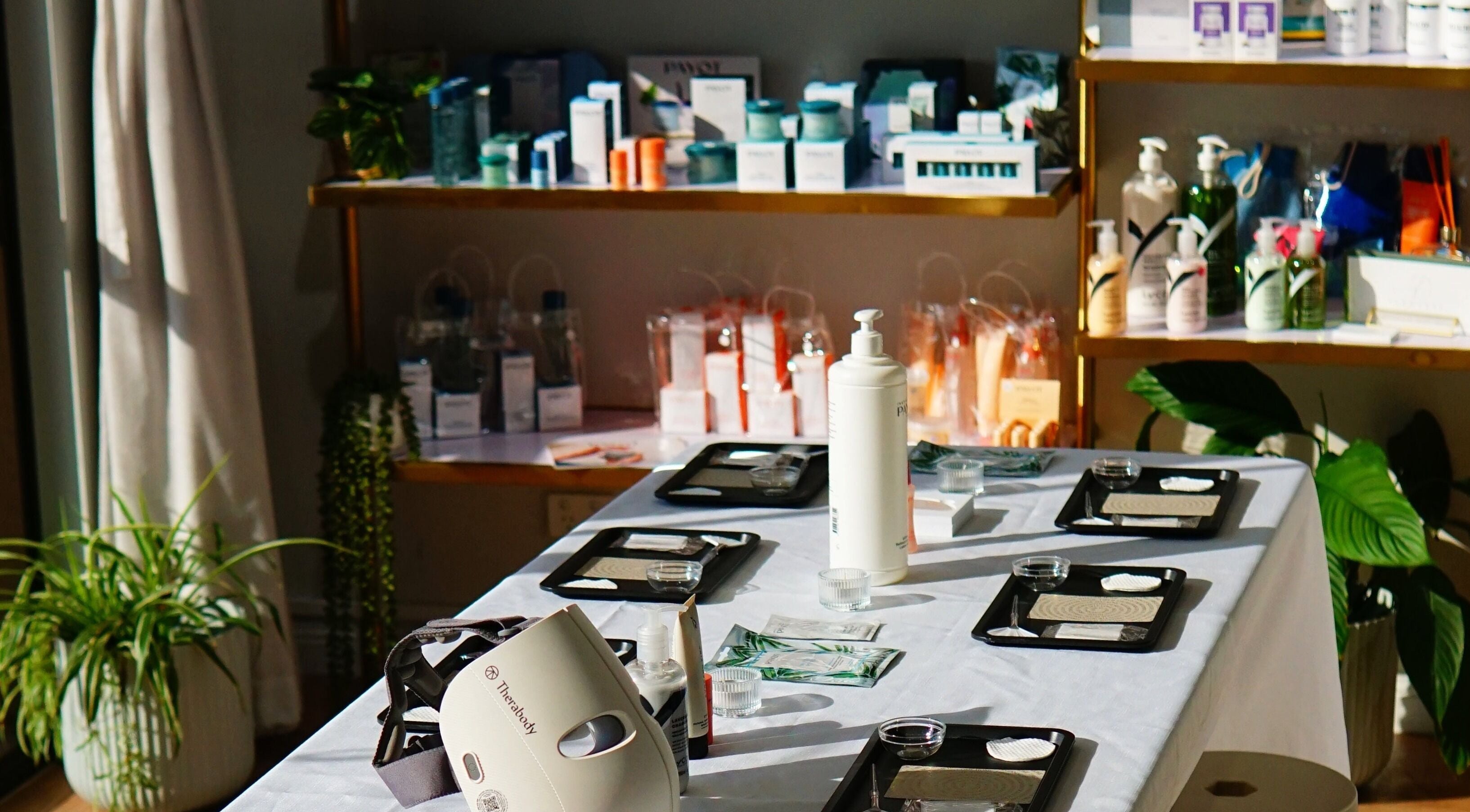 Flawless Beauty Newport: Spa products and tranquil setup at Newport, Queensland, AU for holistic wellness.