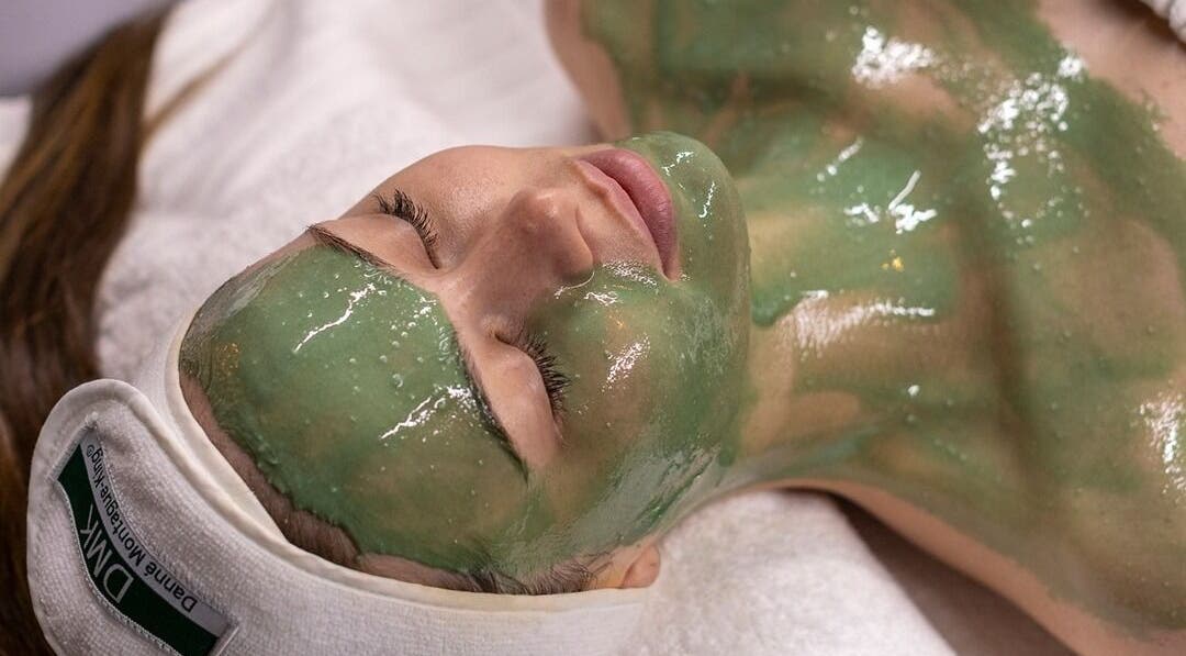 Relaxing green facial mask at Flawless Beauty Newport, Newport, Queensland, AU with soothing skin care.