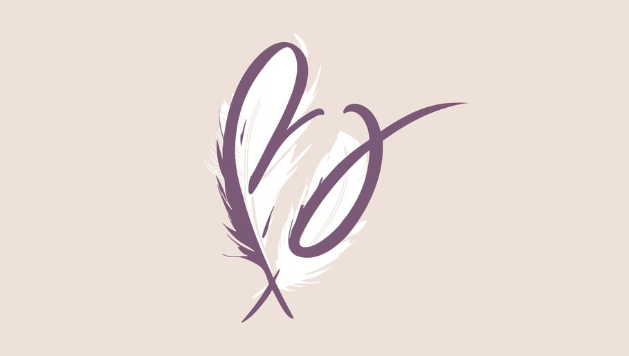 Elegant feather logo of Beautiology, Auckland, Auckland, NZ. Symbolizes beauty and tranquility.