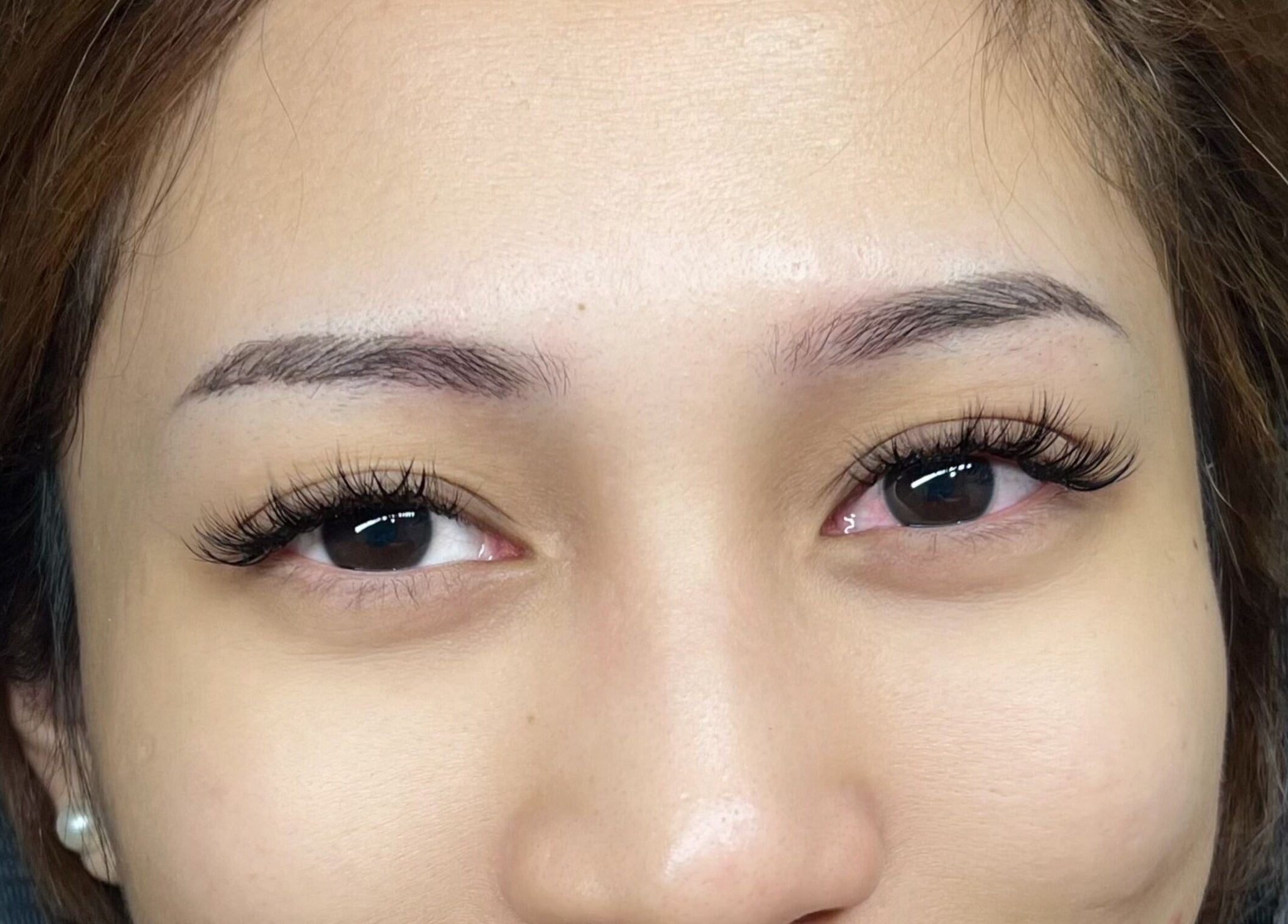 Eyelash extensions at The Bae Dazzle, Johor Bahru, Johor, MY showcasing stunning lash enhancement.