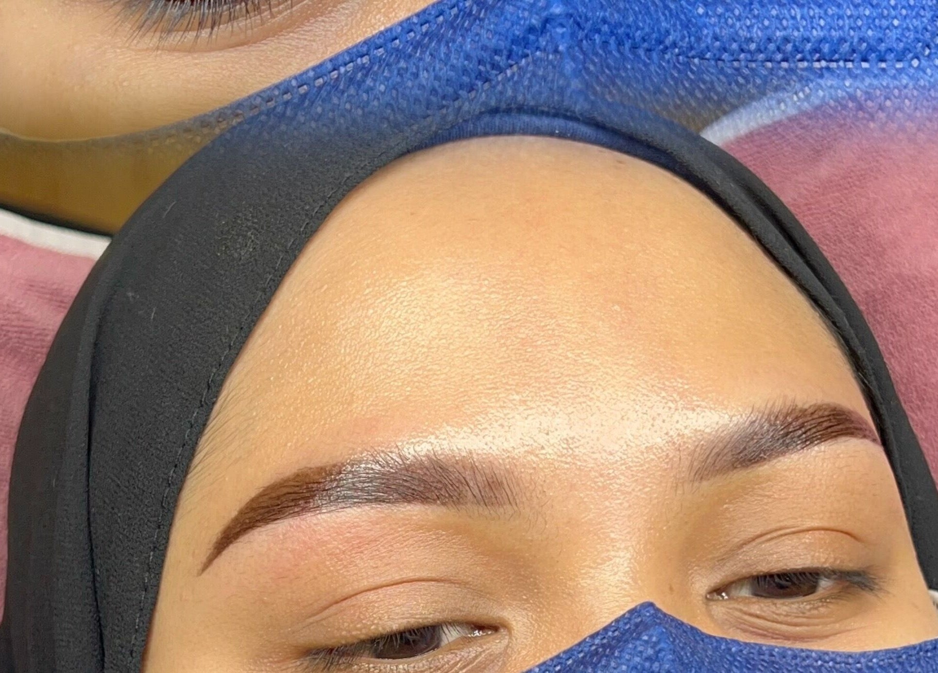 Freshly shaped brows at The Bae Dazzle, Johor Bahru, Johor, MY, showcasing expert beauty services.