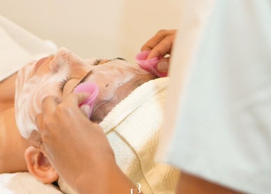Facial treatment at ULU Beauty Studio in Bali, Bali, ID, showcasing relaxation and skincare expertise.