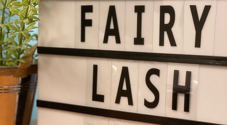 Fairy Lash KL sign with plant, located in Kuala Lumpur, Wilayah Persekutuan Kuala Lumpur, MY.