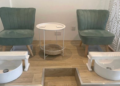 Luxurious pedicure chairs at Radiant Skincare and Beauty, Plymouth, England, GB.