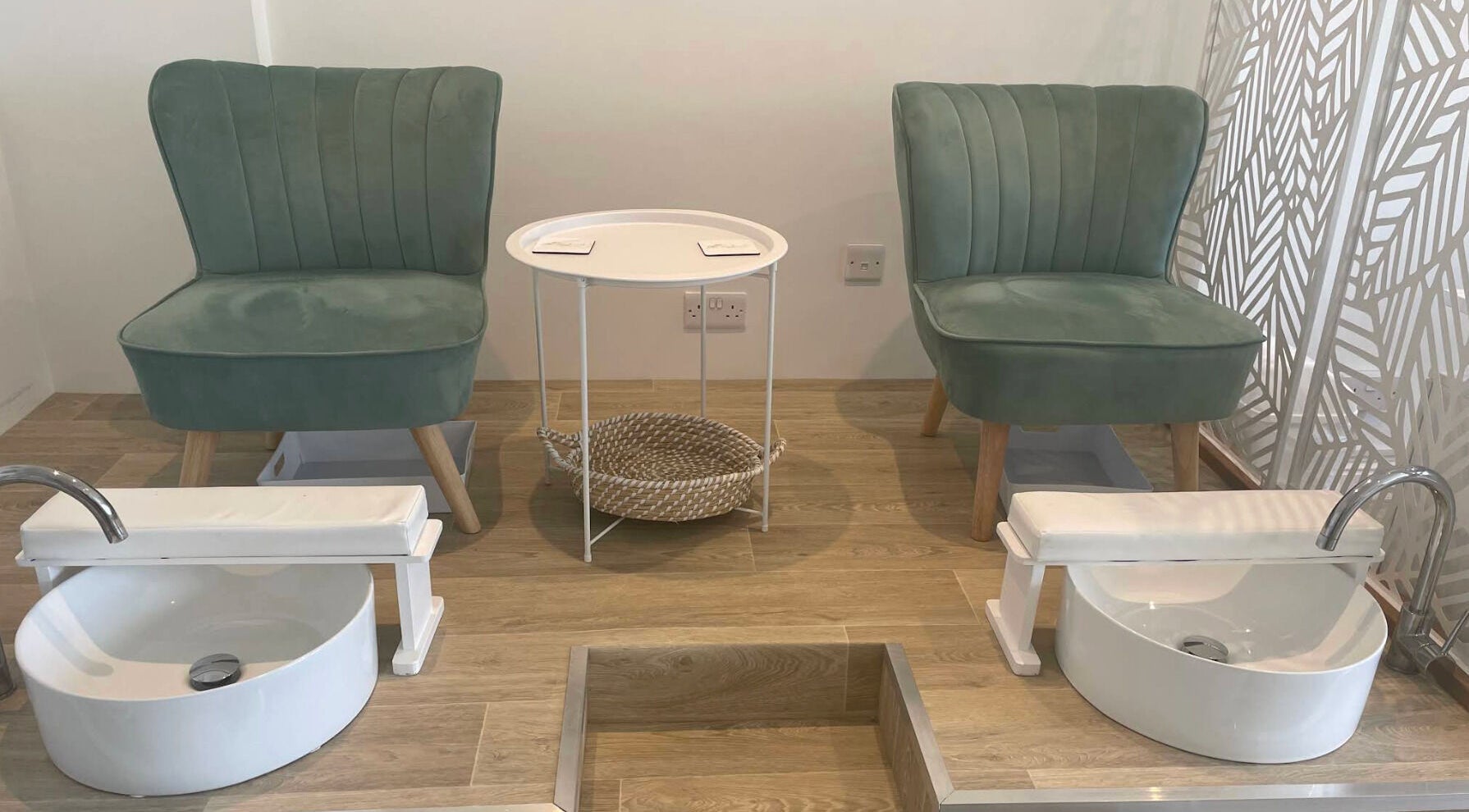 Luxurious pedicure chairs at Radiant Skincare and Beauty, Plymouth, England, GB.