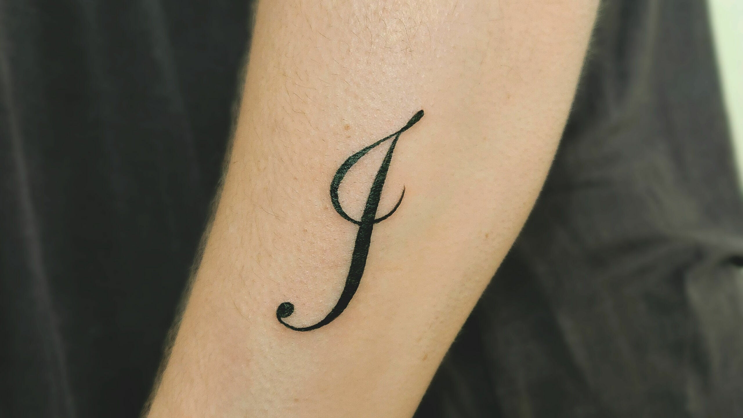 fancy letter j tattoo