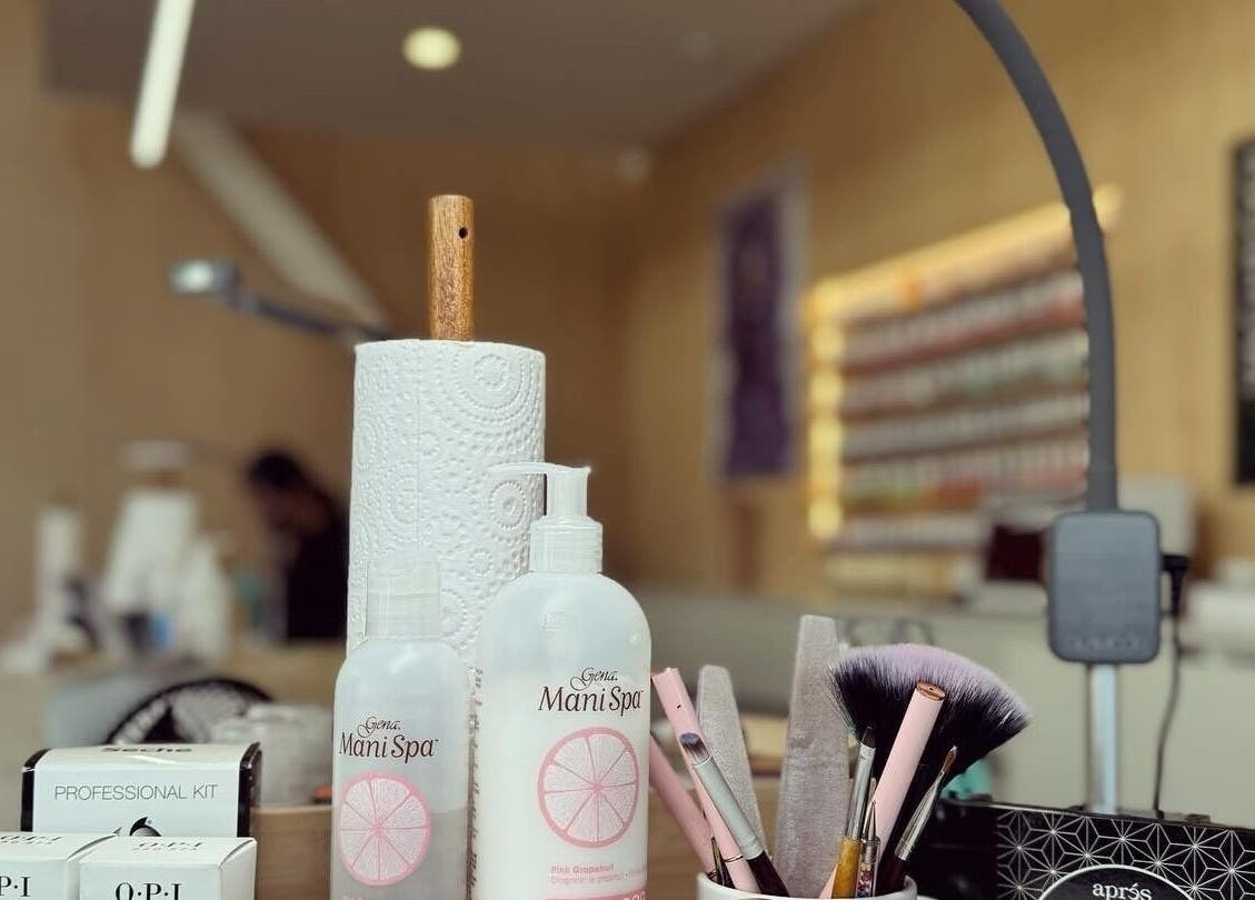 Spa essentials on display at Diamond Day Spa, Lower Hutt, Wellington, NZ, showcasing manicure and beauty tools.