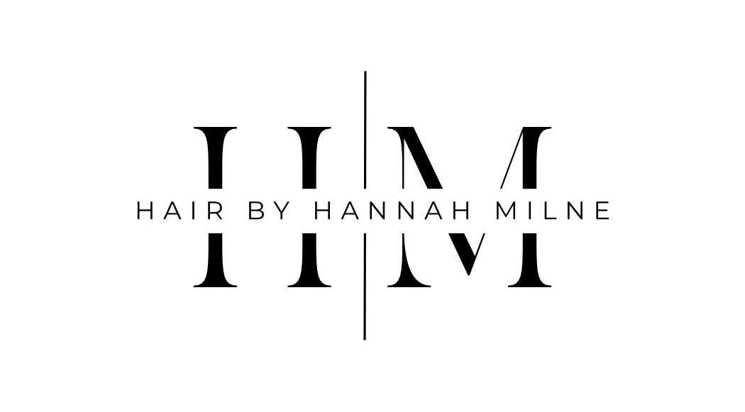 Elegant logo for Hair by Hannah Milne, Aberdeen, Scotland, GB.