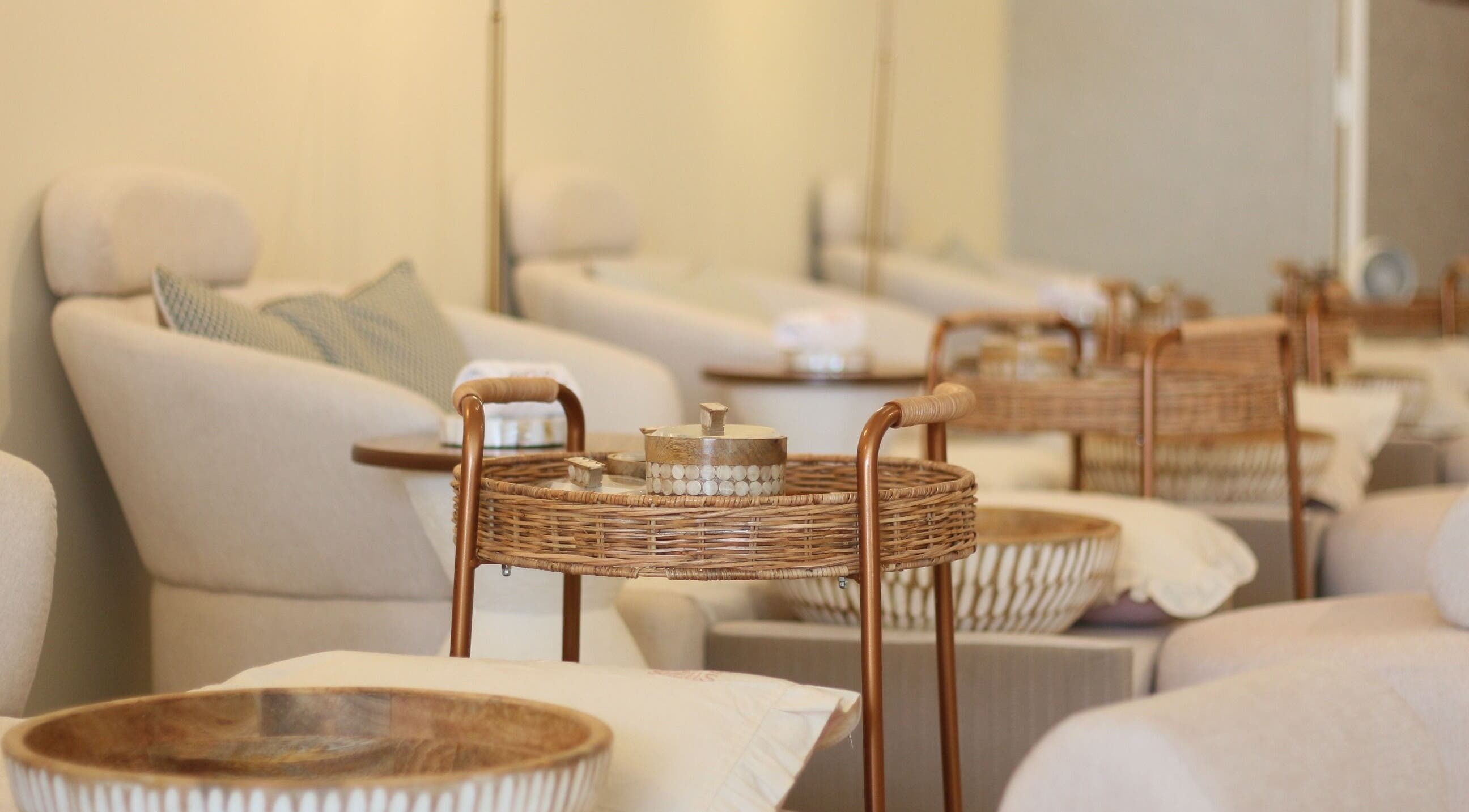 Relaxing spa interior at Shells spa | أصداف سبا, الرياض, منطقة الرياض, SA with cozy seating.