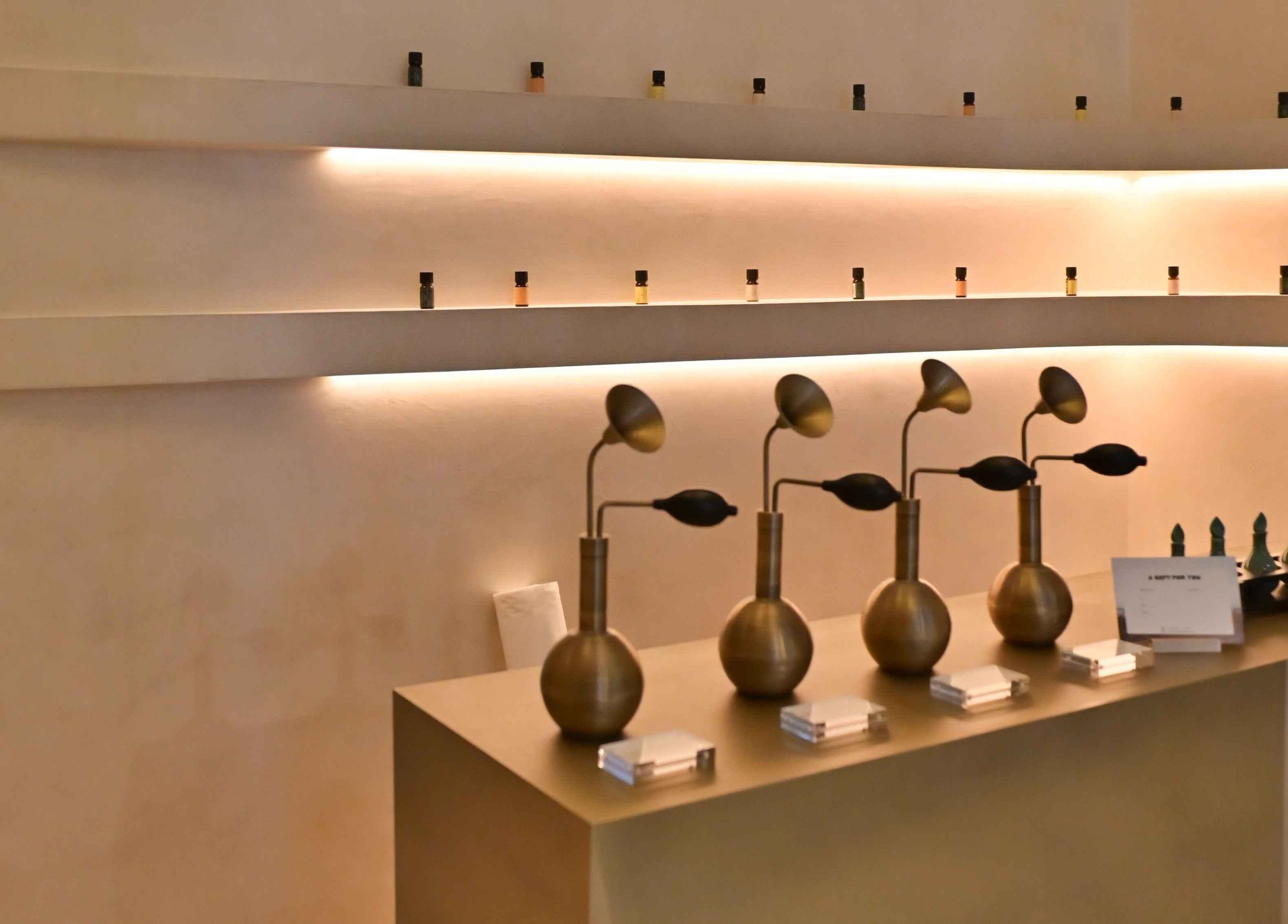 Sophisticated aroma dispensers at Ambience Wellness - Claremont, Claremont, Western Australia, AU.