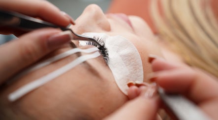 Eyelash extension service at Bright Beauty Clinic, Great Saxham, England, GB.