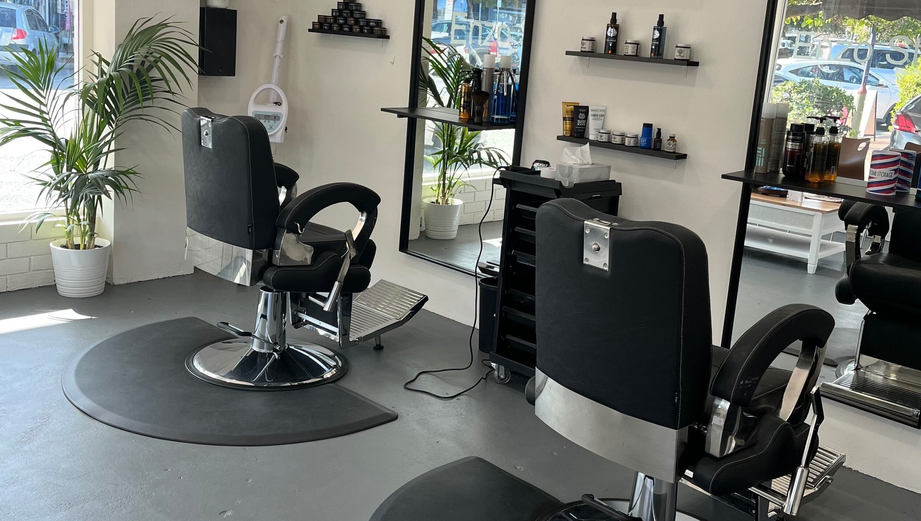 Enzo Stylez salon interior with stylish chairs and mirrors in Cottesloe, Western Australia, AU.