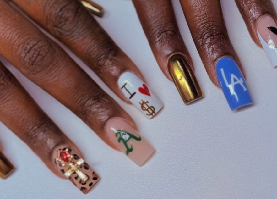Chloe’s Shade Room showcases artistic nail designs in Tempe, Arizona, US.