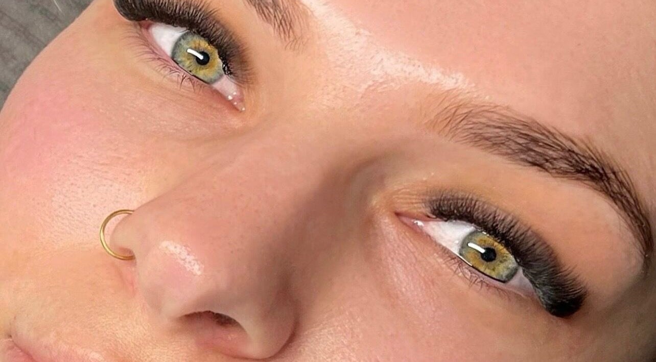 Close-up of stunning lash extensions at Lash Factory, Lilydale, Victoria, AU.