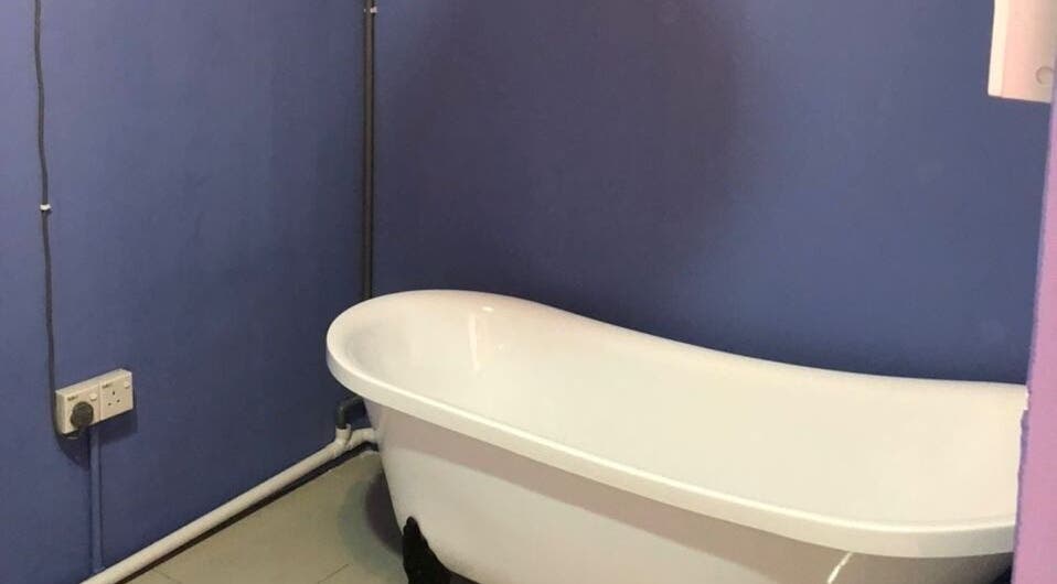 Relaxing bathtub at Khawla Medispa (Mama Wellness), Simpang Ampat, Pulau Pinang, MY, perfect for rejuvenation.