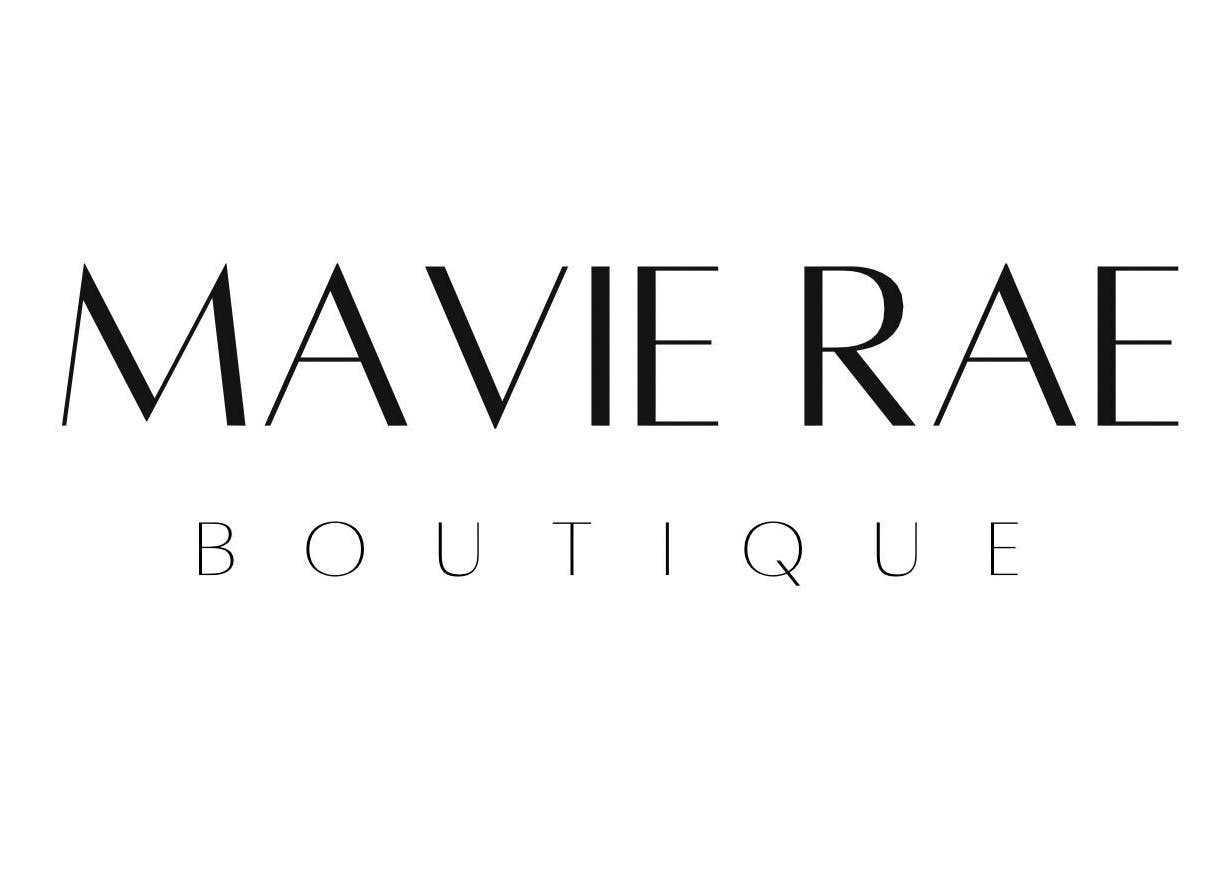 Mavie Rae Boutique logo at Jerramungup, Western Australia, AU. Stylish and modern branding.