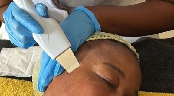 Facial treatment at Skin Construct by D in Soweto, Gauteng, ZA featuring advanced skincare techniques.