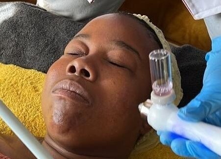 Facial treatment at Skin Construct by D, Soweto, Gauteng, ZA promotes radiant, healthy skin.