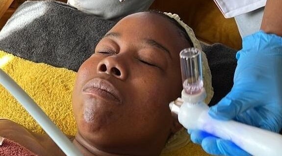 Facial treatment at Skin Construct by D, Soweto, Gauteng, ZA promotes radiant, healthy skin.